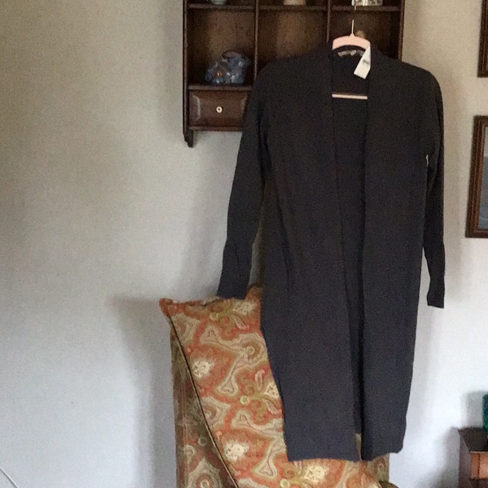 Long cotton sweater